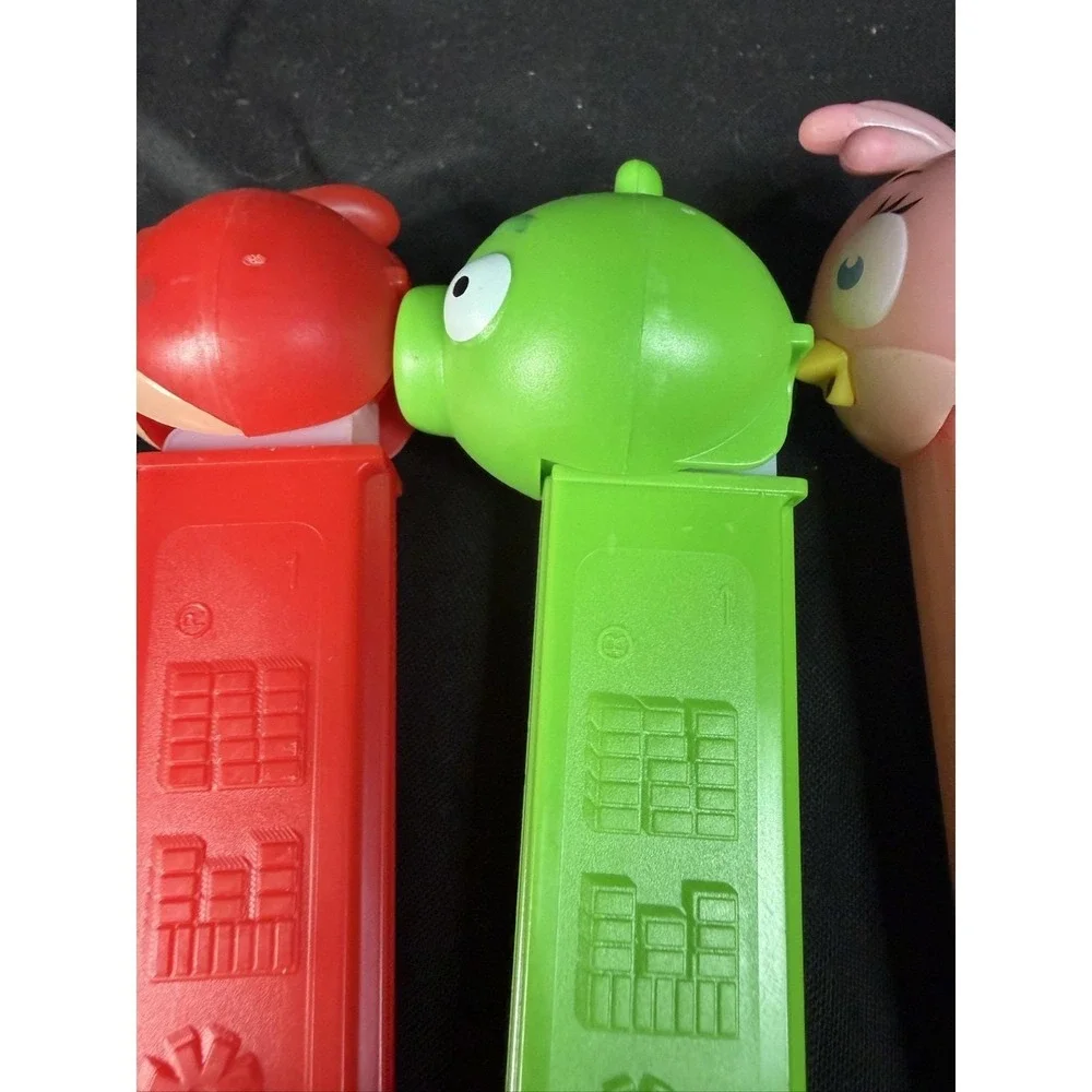 PEZ Angry Birds Dispensers Set 4 Red Green Pig Stella Bomb